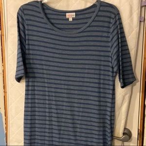 ⭐️4 for $20⭐️ LulaRoe Julia dress Blue stripes